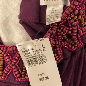 Plum maternity dress